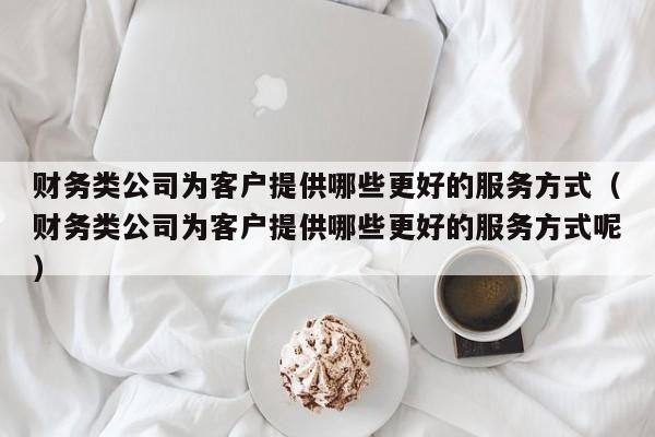 财务类公司为客户提供哪些更好的服务方式（财务类公司为客户提供哪些更好的服务方式呢）